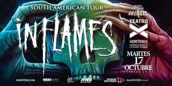IN FLAMES en Argentina @ Teatro Vorterix