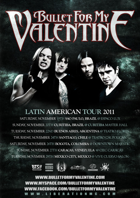 BULLET FOR MY VALENTINE SA TOUR