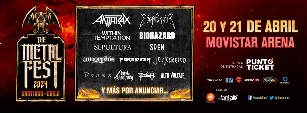 THE METAL FEST Chile confirma bandas y fechas de su edición 2024