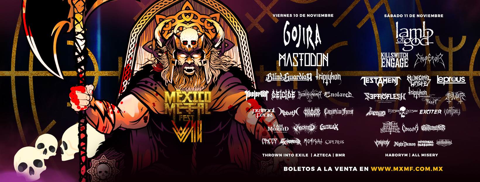 MÉXICO METAL FEST 2023 revela su cartel definitivo
