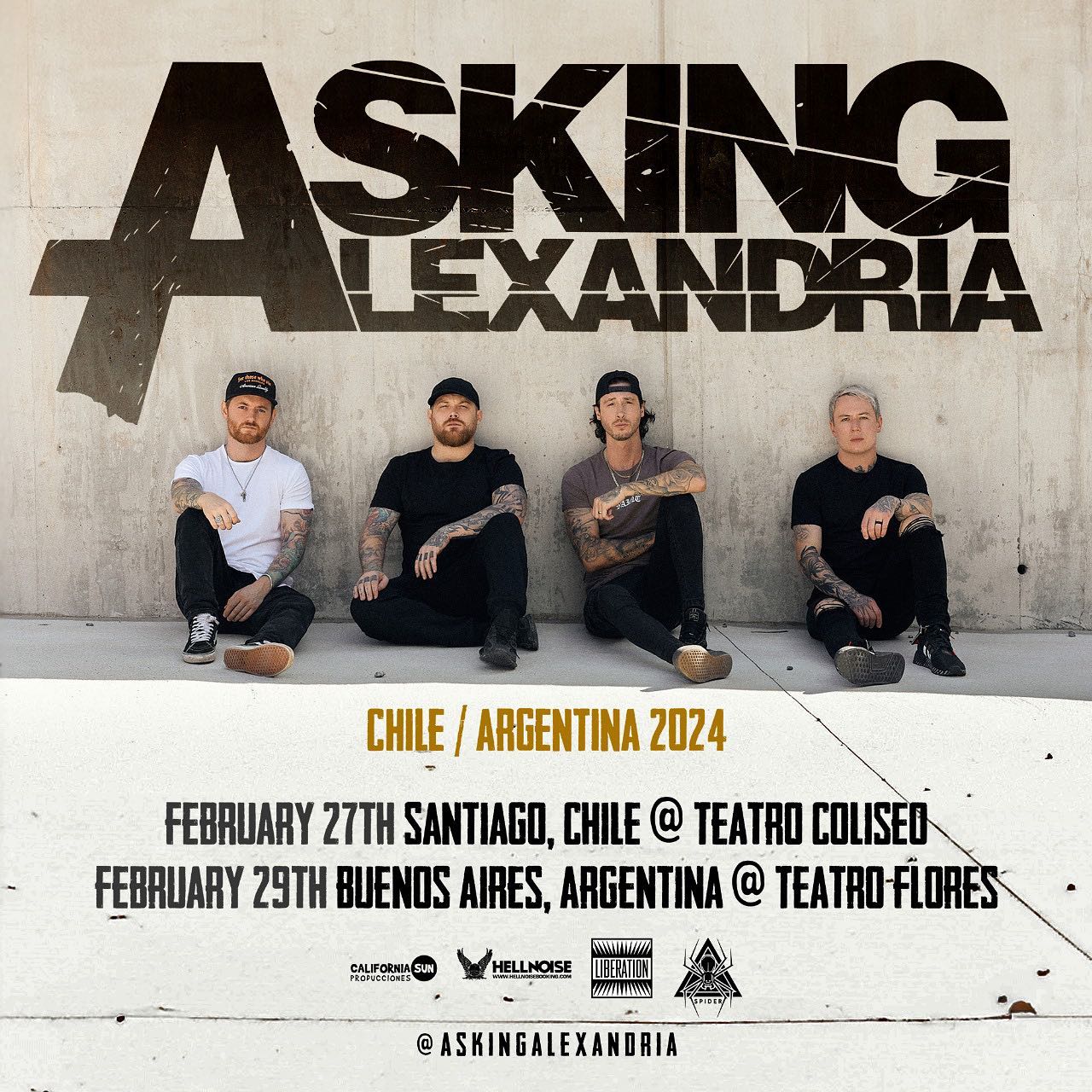 ASKING ALEXANDRIA confirma shows en Argentina y Chile Rocktambulos