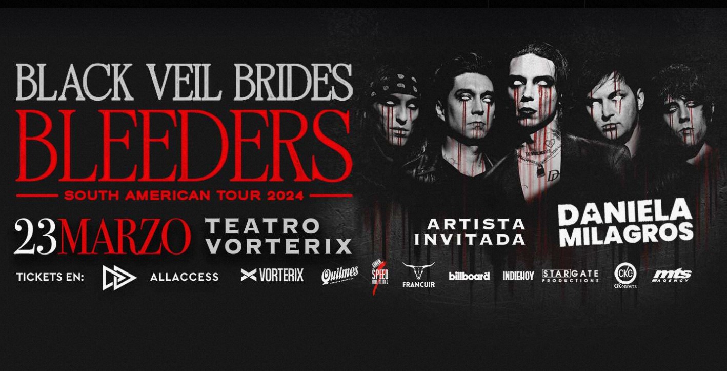 BLACK VEIL BRIDES regresará a Argentina en marzo