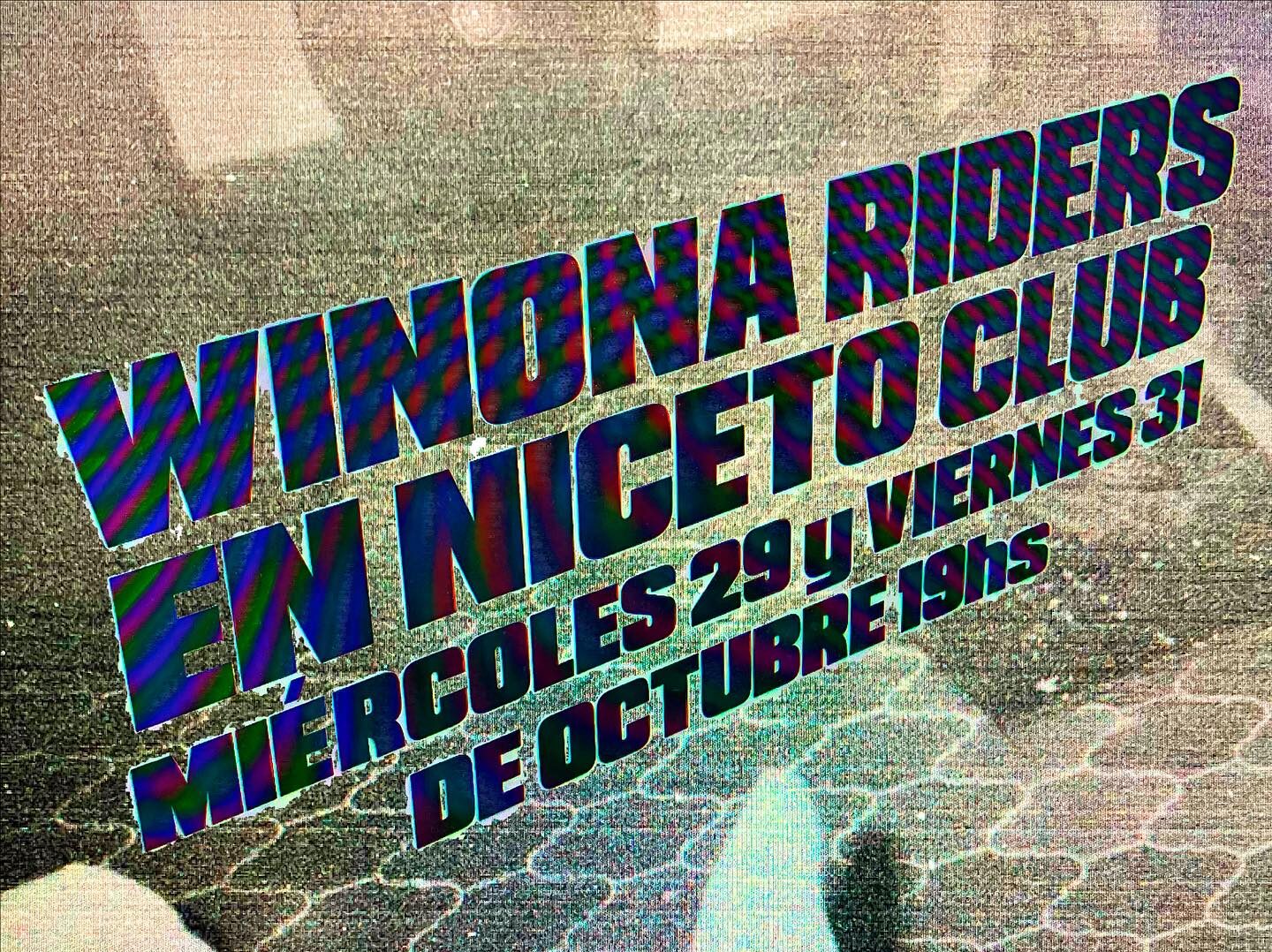 WINONA RIDERS regresa a Niceto Club por duplicado: 29 y 31 de octubre