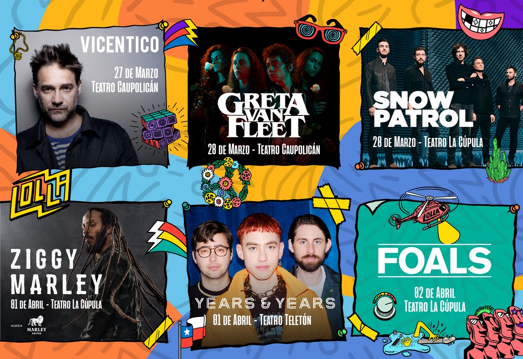 Estos son los SIDESHOWS del LOLLAPALOOZA CHILE 2019