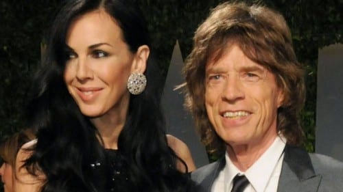 Mick Jagger y novia