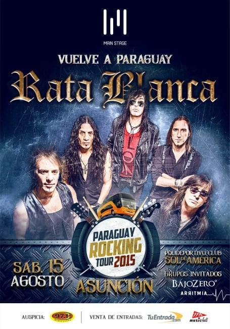RATA BLANCA descargará su «Tormenta Eléctrica» en el «Paraguay Rocking Tour»