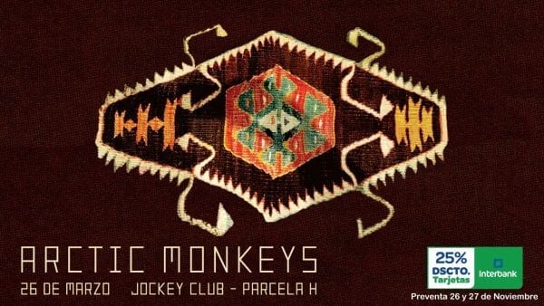 ARCTIC MONKEYS debutará en Lima, Perú, el próximo 26 de Marzo