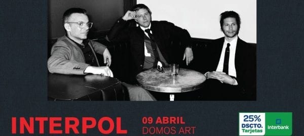 INTERPOL logra el SOLD OUT para su debut en Perú el próximo 9 de Abril